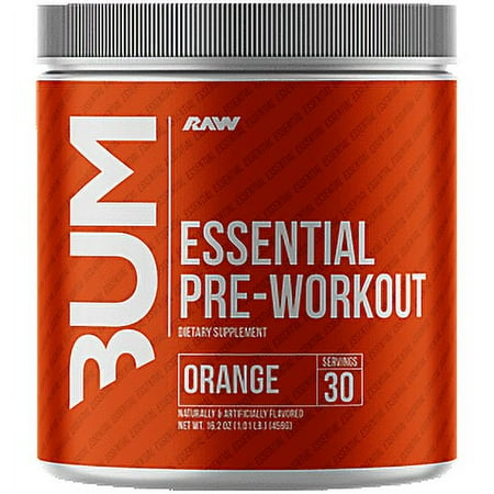 Raw Nutrition Bum  Essential Pre-Workout  Orange  14.07 oz (399 g)