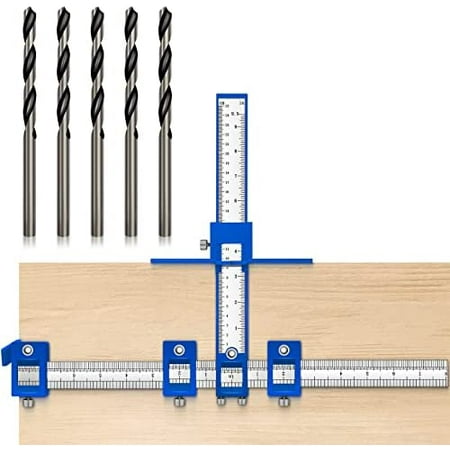Cabinet Hardware Jig Cabinet Handle Jig Cabinet Hardware Template Tool Punch Locator Drill Guide for Handle Knob Pull Installation of Door and Drawer woodworking tools