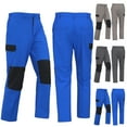 thumbnail image 4 of Men's Athletic Pants Waterproof Softshell Jogging Running Hiking Trousers Outdoor Sports Lightweight Pant Blue XL, 4 of 4