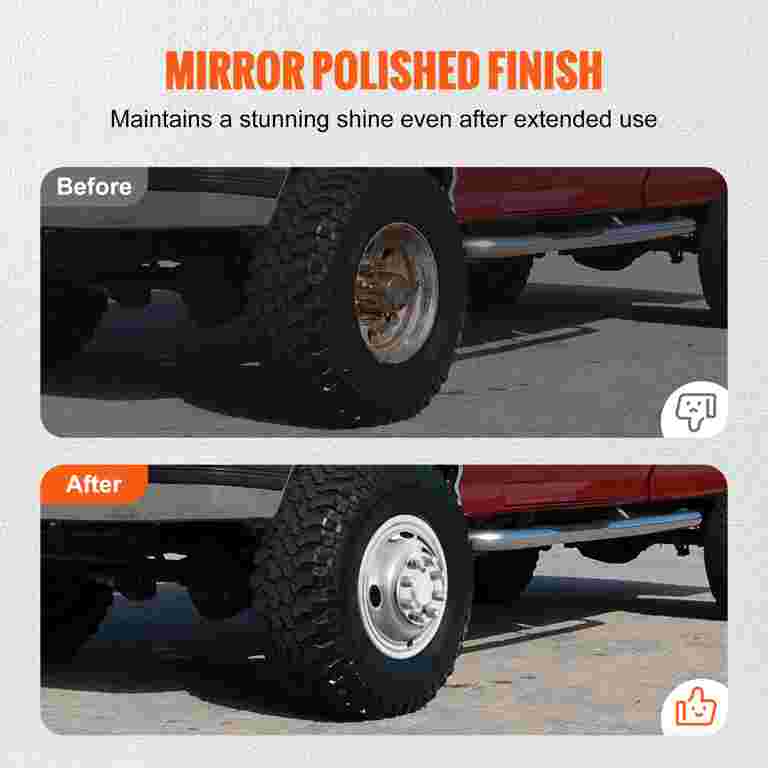 16 Inch Stainless Steel Wheel Simulators Cover Set For Ford F350 (1974-1998) - 4 Pieces Glossy Silver