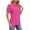 Hot Pink, variant on Fesfesfes T Shirts for Womens Fashion Print Tops Short Sleeve Shirts Workwear Blouse Crewneck T-Shirt Tops Workout Tops for Women Short Sleeve M(US:6)