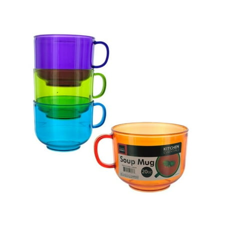 Bulk Buys HW659-8 20-Ounce Stackable Soup Mug