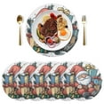 thumbnail image 5 of Ryvnso Santa Claus Gift Round Plate Mats Dining Table Placemat Set of 4 for Holiday Decoration, 5 of 7