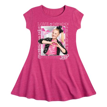 

JoJo Siwa - #Feeling - Toddler And Youth Girls Fit And Flare Dress