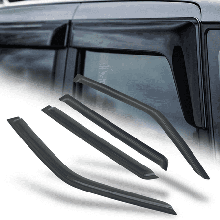 M-AUTO 4Pcs Tape-On Window Visor Shade Vent Rain Deflector Guard for 96-04 Nissan Pathfinder