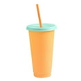 thumbnail image 1 of Tasse Froide Réutilisable en Plastique à Changement de Couleur selon la Température Tasse d'Eau pour Boisson d'Été, 1 of 2