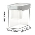 thumbnail image 2 of Uklsqma Airtight Food Storage Containers Set 3 Sizes | Clear Plastic Canisters with Easy Lock Lids | Stackable Pantry Organizer for Dry Goods, Snacks, Pasta, Rice, Pet Food Storage, 2 of 3