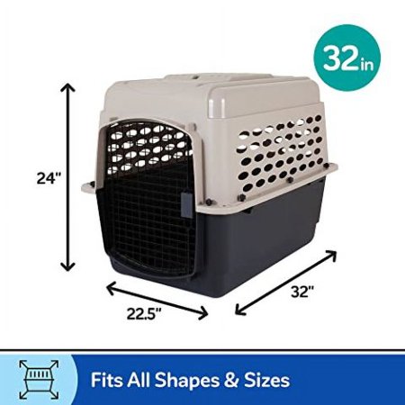 ペットケージ 旅行用 バリケンネル 飛行機 クレート ハウス 中型犬 300 ML ( バリケンネル ML トープ ブラック )