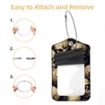 thumbnail image 2 of Square PU Leather 2 Pack Travel Tag - Bag Tag - Suitcase Tag with Privacy Cover and Stainless Steel Ring - Suitable for Travel, Backpack, and Handbag Skull, 2 of 7