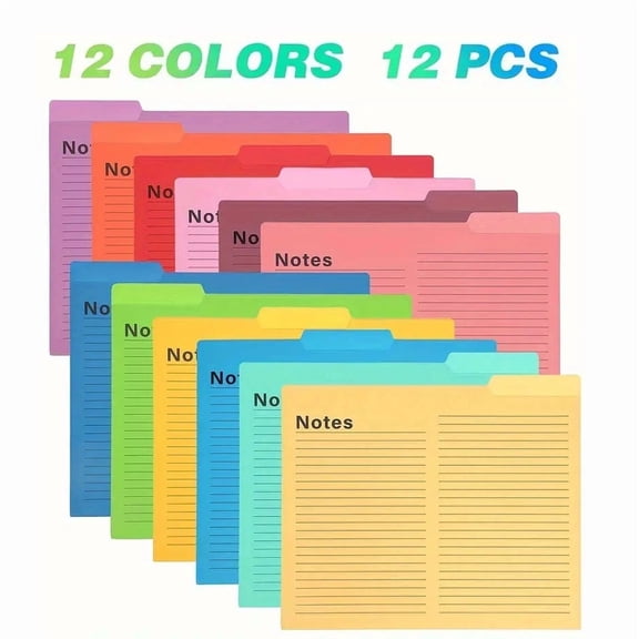 Colourful folder office data classification organizer book file folder