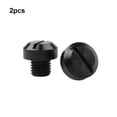 thumbnail image 4 of Speravity 2 piezas Universal motocicleta CNC proceso espejo retrovisor agujeros tapones tornillos resistentes al desgaste pernos impermeables Vehículos, repuestos y accesorios Mis Negro, 4 of 6