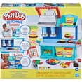 thumbnail image 2 of Play-Doh Kitchen Creations Busy Chef's Restaurant Playset, 2-Sided Play Kitchen Set, Preschool Cooking Toys, Kids Arts & Crafts, Ages 3+, 2 of 5