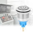 thumbnail image 4 of 2Pcs DC3-6V 22mm 6-Pin Interrupteur à Bouton-Poussoir en Acier Inoxydable Réinitialiser Interrupteur avec SignWhite, 4 of 11