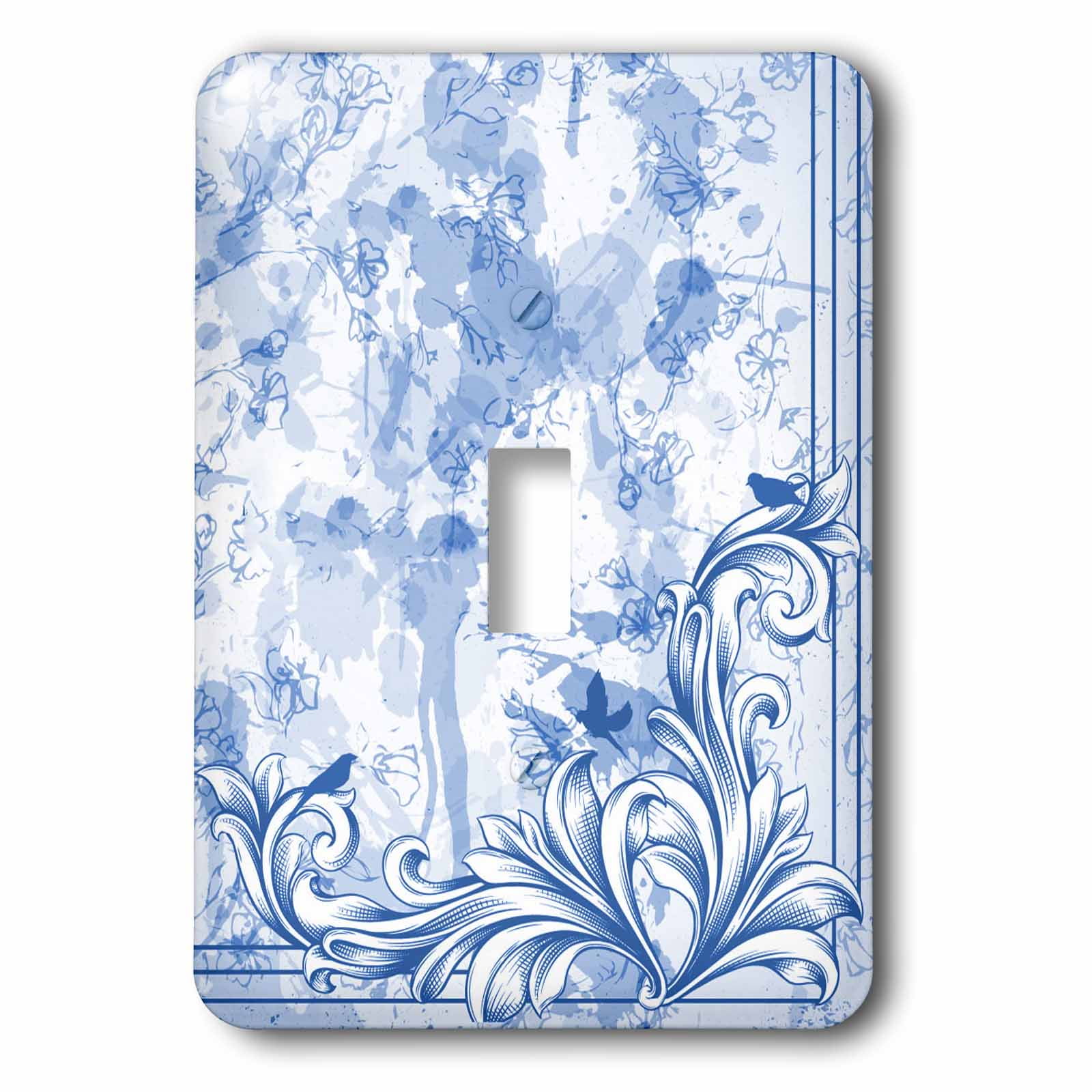 3dRose lsp/_159844/_2 Plain Mint Blue Light Turquoise-Grey-Gray Modern Contemporary Simple Pastel Teal Solid Color Double Toggle Switch