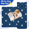 thumbnail image 4 of Paw Print Toddler Nap Mats for Kids Preschool,Sleeping Mat Bag or Kids,Toddler Sleeping Bag,Toddler Nap Mat or Daycare, 4 of 6