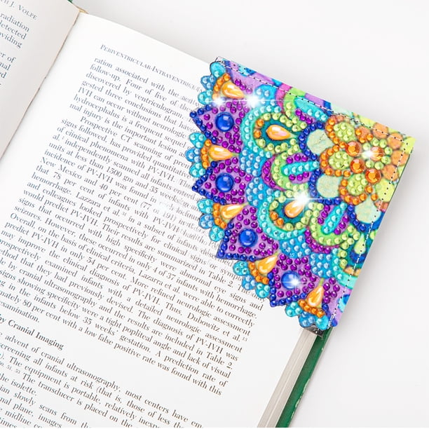 Cuadros Decorativos Marcas de libro de página de bricolaje Triángulo 5D hecho a mano para niños adultos principiantes (SG14) Wdftyju embutido en tela