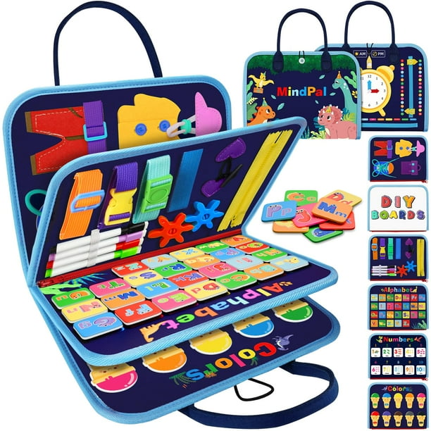 Montessori Busy Board MindPal para más de 3 años con juguete sensorial