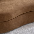 thumbnail image 2 of CKEASEAN 73.8" Cozy 2-Seater Curved Cloud Couch with Cushion & Wood Frame, Modern Plush Chenille Curved Loveseat Sofa, Comfy Deep Seat Sofa for Living Room, Apartment, Small Spaces, 2 of 12