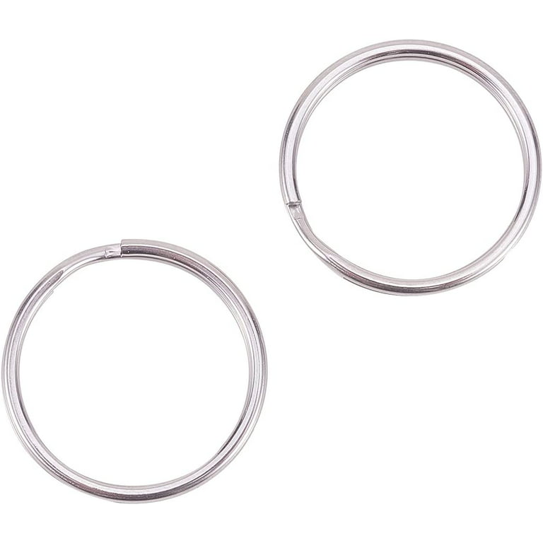 25 mm (~1 inch) Nickel Plated Steel Split Rings, Key Rings