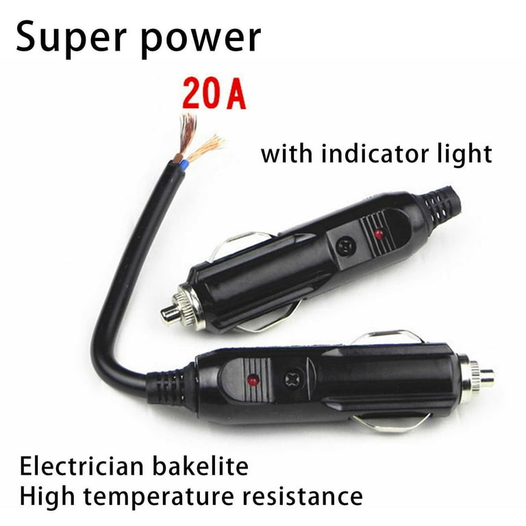 12V Fused Cigarette Cigar Lighter Power Plug Connector for Car Van Vehicle 2022 E2X1 Walmart