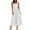 White, variant on Efsteb Women's Summer Sleeveless Midi Dress Solid Color Spaghetti Strap Tank Dress Cute Casual Dresses (Black,XXL)