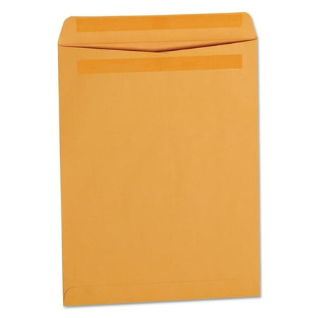UPC: 0087547352922 | Universal Self-Stick Open-End Catalog Envelope  #13 1/2  Cheese Blade Flap  Self-Adhesive Closure  10 x 13  Brown Kraft  250/Box -UNV35292