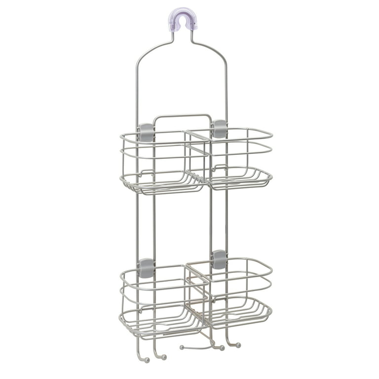 Style Selections Satin Nickel Aluminum 1-Shelf Hanging Shower