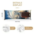 thumbnail image 3 of Lsque Sunset Airplane Travel View Body Pillow Case Cover,Ultra-Soft Microfiber Bed Pillow Cases 20x54 inches,Elegant Bedding,Breathable Durable Pillow Cover with Envelope Closure, 3 of 8