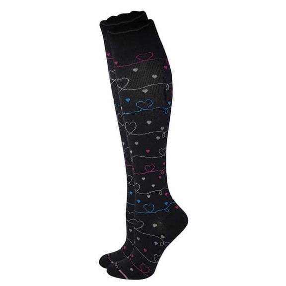 Dr. Motion Women 8-15 mmHg Compression Striped Knee High Socks