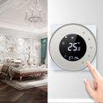 thumbnail image 2 of Programmable Gas Boiler Heating Thermostat Dry Contact Temperature Controller Touchscreen LCD with Backlight Voice Control Compatible with Amazon Echo/Google Home/IFTTT, 2 of 8