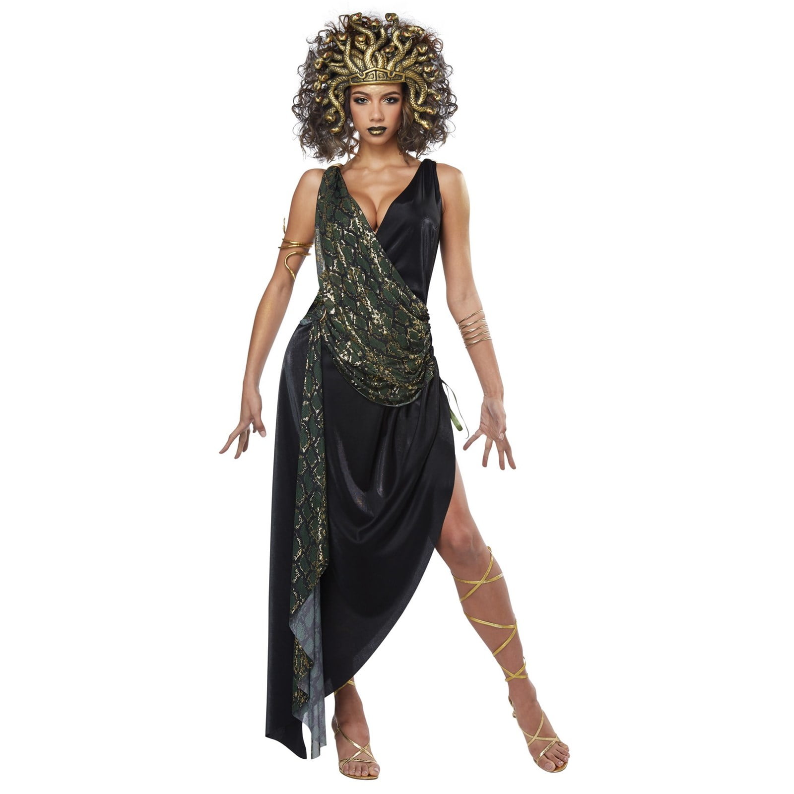 Womens sedusa Méduse Greek Halloween Fancy Dress Costume 