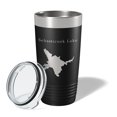 thumbnail image 2 of Sebasticook Lake Map Tumbler Travel Mug Insulated Laser Engraved Coffee Cup Maine 20 oz Black, 2 of 5