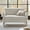 Stripe, variant on Tina's Home 50" Farmhouse Loveseat Sofa with Slope Arms and Solid Wood Bobbin Legs for Living Room, Stripe
