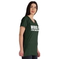 thumbnail image 2 of Inkmeso Hug Me I'M Vaccinated Funny Pro-Vaccine V-Neck T-shirt For Womens, 2 of 8