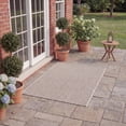 thumbnail image 4 of Safavieh Courtyard Finnian Solid Indoor/Outdoor Area Rug, Beige/Brown, 4' x 4' Square, 4 of 17