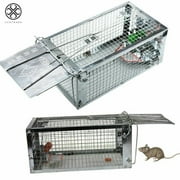 Luxtrada Small Animal Humane Live Cage Rat Mouse Mice Chipmunk Small Rodent Catch Trap for Indoor and Outdoor for Gopher Opossum Skunk Groundhog Squirrel Spay Feral Stray Cats Rescue Wild Rabbits