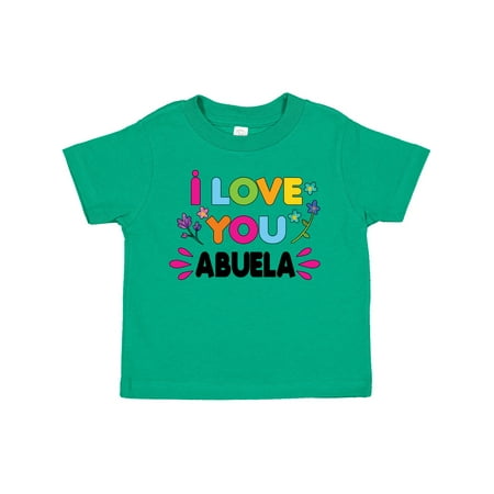 

Inktastic I Love You Abuela with Flowers Gift Toddler Toddler Girl T-Shirt