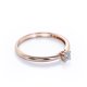 thumbnail image 4 of JeenMata Anillo de Compromiso Solitario con Engaste en Garra de Moissanita Redonda de 1 Quilate con Certificación Chapado en Oro Rosa de 18 K sobre Plata, 4 of 7
