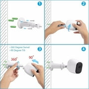 3 Pack Security Wall Mount for Arlo or Pro Camera Adjustable Indoor Outdoor Cam