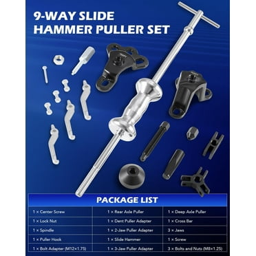 Inner CV Joint Puller Kit – Slide Hammer & Fork Adapter Set For Axle Shaft Removal