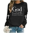 thumbnail image 4 of Christian Sweatshirts for Women 2025 God Is Still Writing Your Story Sweatshirt Long Sleeve Crewneck Pullover Tops, 4 of 6