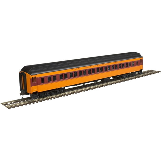 Atlas HO Scale Heavy PairedWindow Coach Passenger Car Milwaukee Road 3312