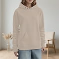 thumbnail image 2 of Ediodpoh Oversized Drop Shoulder Hoodies for Women Pullover Sweatshirt Lined Warm Soft Cozy Casual Streetwear Fashion Hooded Top White_002 XXL, 2 of 4