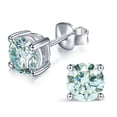 thumbnail image 1 of Pendientes de tuerca YODEWA Moissanite de plata 925 de 1 quilate, color DEF, 1 of 6