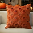 thumbnail image 4 of Halloween Pumpkin Pillowcase Cotton Soft With Pumpkin Ghost Pattern Invisible Zipper For Sofa Bedroom Holiday Party Decoration, 4 of 6