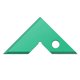 thumbnail image 5 of Regla de ángulo recto, herramienta de medición de diseño, regla triangular de aleación de aluminio resistente Verde, 5 of 9