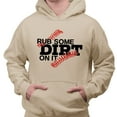 thumbnail image 2 of Rub Some Dirt on it Baseball Hoodie Sweatshirt Unisex Small Sand, 2 of 5