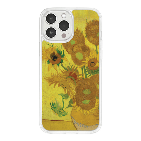 Fine Art HD Phone Case Compatible with MagSafe Apple iPhone 13 (Sunflowers) by Affinity Bands