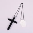 thumbnail image 3 of Priest for Men Halloween Solid Color Pastor Robe Minister Outfit, 3 of 3