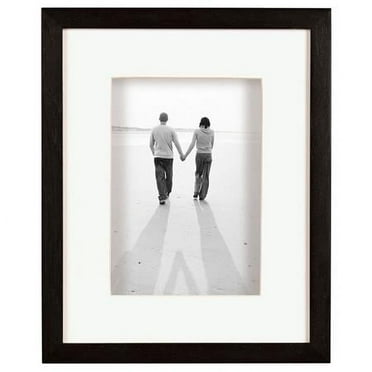 ART Black-Stain Shadow Box 16x20 11x14 frame w ivory mat by MCS - 11x14